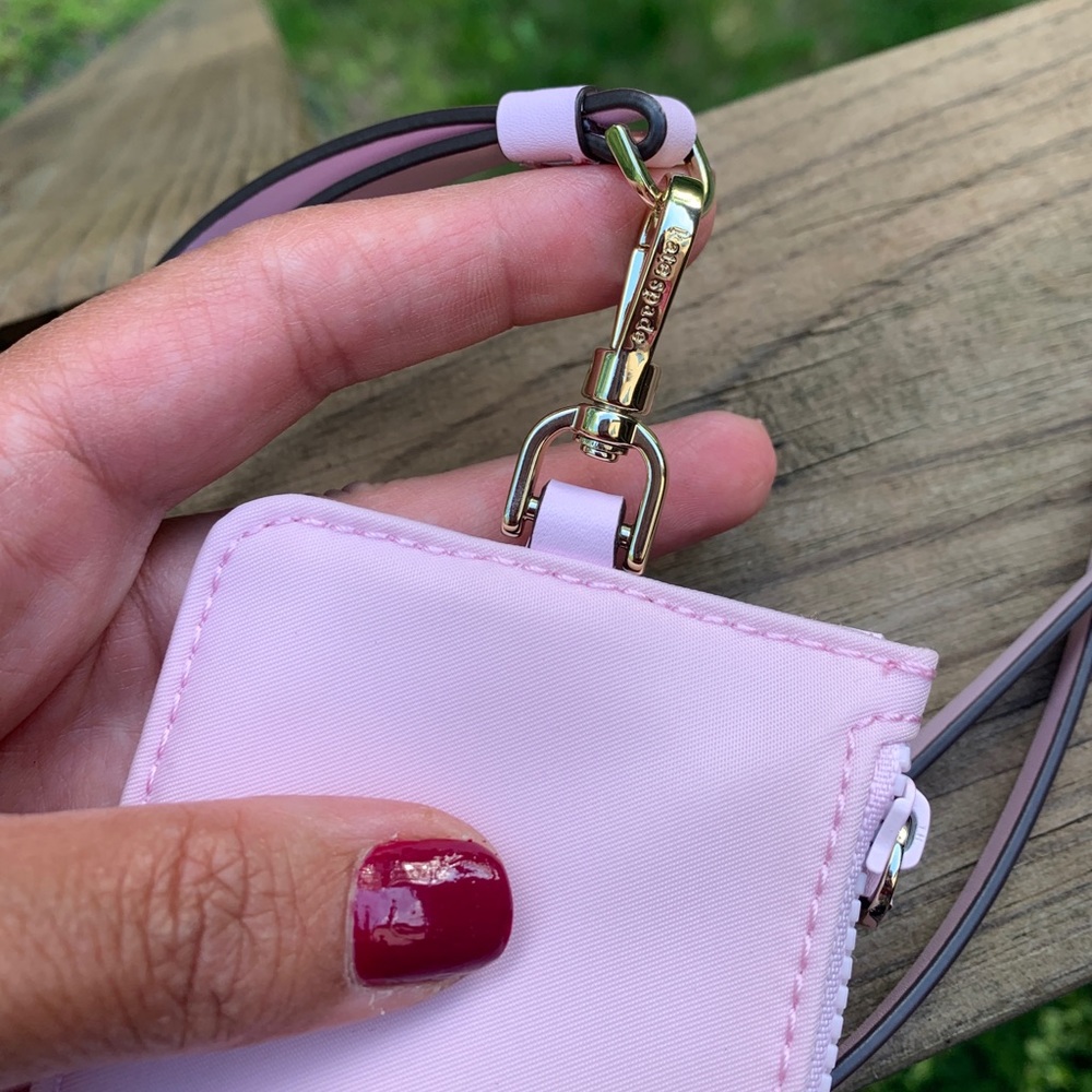 Authentic Kate Spade Nylon/Leather lanyard/Card/ID - Picture 8 of 9